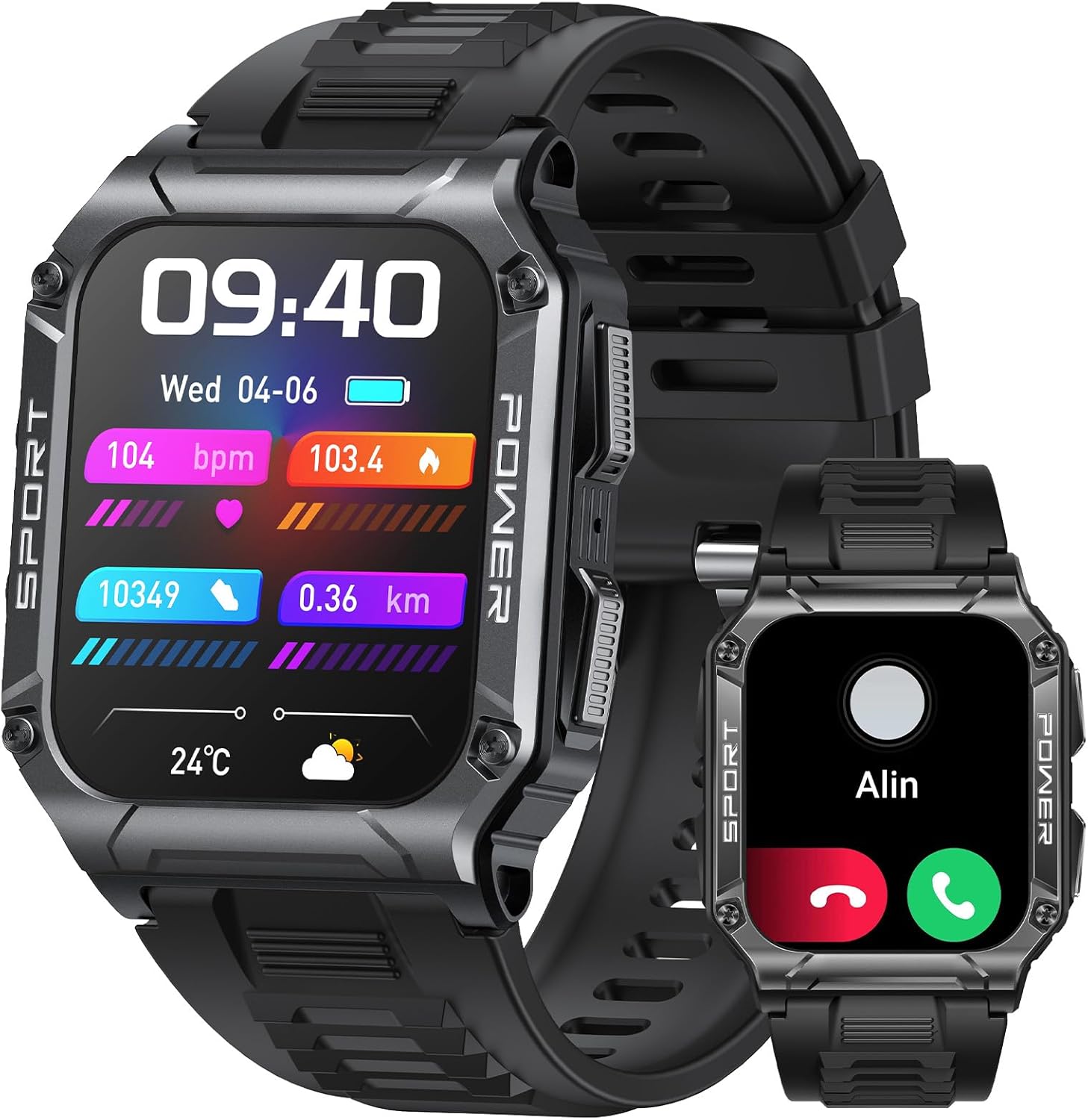 AVUMDA Smartwatch Uomo Chiamata,1.95 HD Orologio Smart Watch con 100 Modalità Sport Contapassi,Cardiofrequenzimetro Sonno,Notifiche Messaggi,Impermeabilità Orologio Fitness Tracker per Android iOS AVUMDA Smartwatch Uomo Chiamata,1.95 HD Orologio Smart Watch con 100 Modalità Sport Contapassi,Cardiofrequenzimetro Sonno,Notifiche Messaggi,Impermeabilità Orologio Fitness Tracker per Android iOS