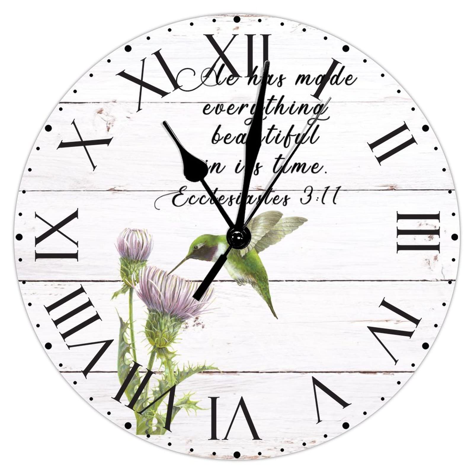Horloge murale ronde silencieuse contre les distractions de bureau