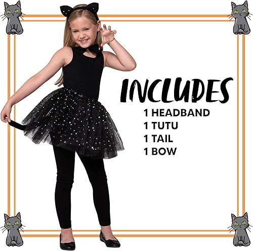 Miniatura 5 de Spooktacular Creations Child Animals Costume Set with Tutu, Headband Collar and Tail, Cosplay Accessory Kit for Girls