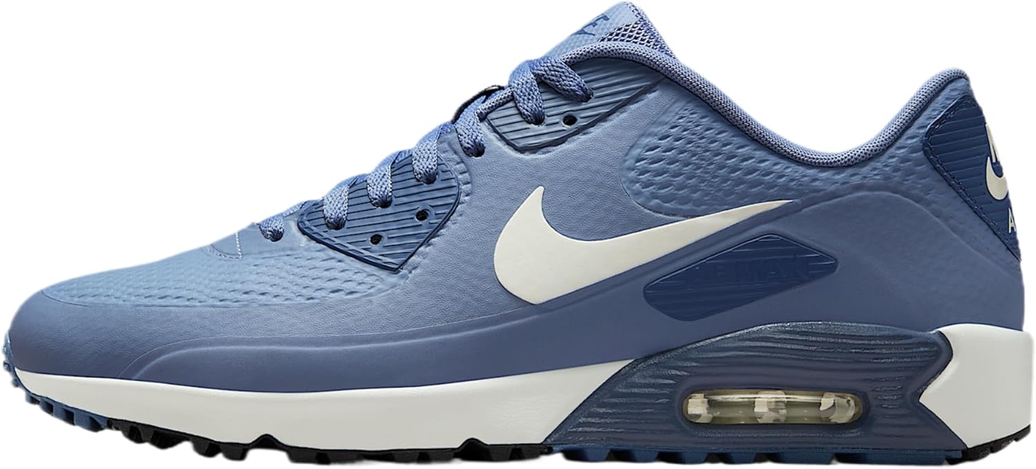 Air Max 90 Golf Shoes Ashen Slate/Sail/Diffused Blue