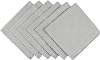 Microfiber Lint Free Rags Glass Window Cleaning Cloths Scratch Free Polishing Cloths for Glassware Dishes Car Stainless Steel Appliances Mirrors Screens Camera Lenses etc 16Inch x 16Inch 6 Pack Grey