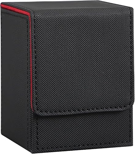 Caja de cartas para tarjetas intercambiables, caja de almacenamiento de tarjetas para más de 100 tarjetas de una sola funda, funda de piel sintética