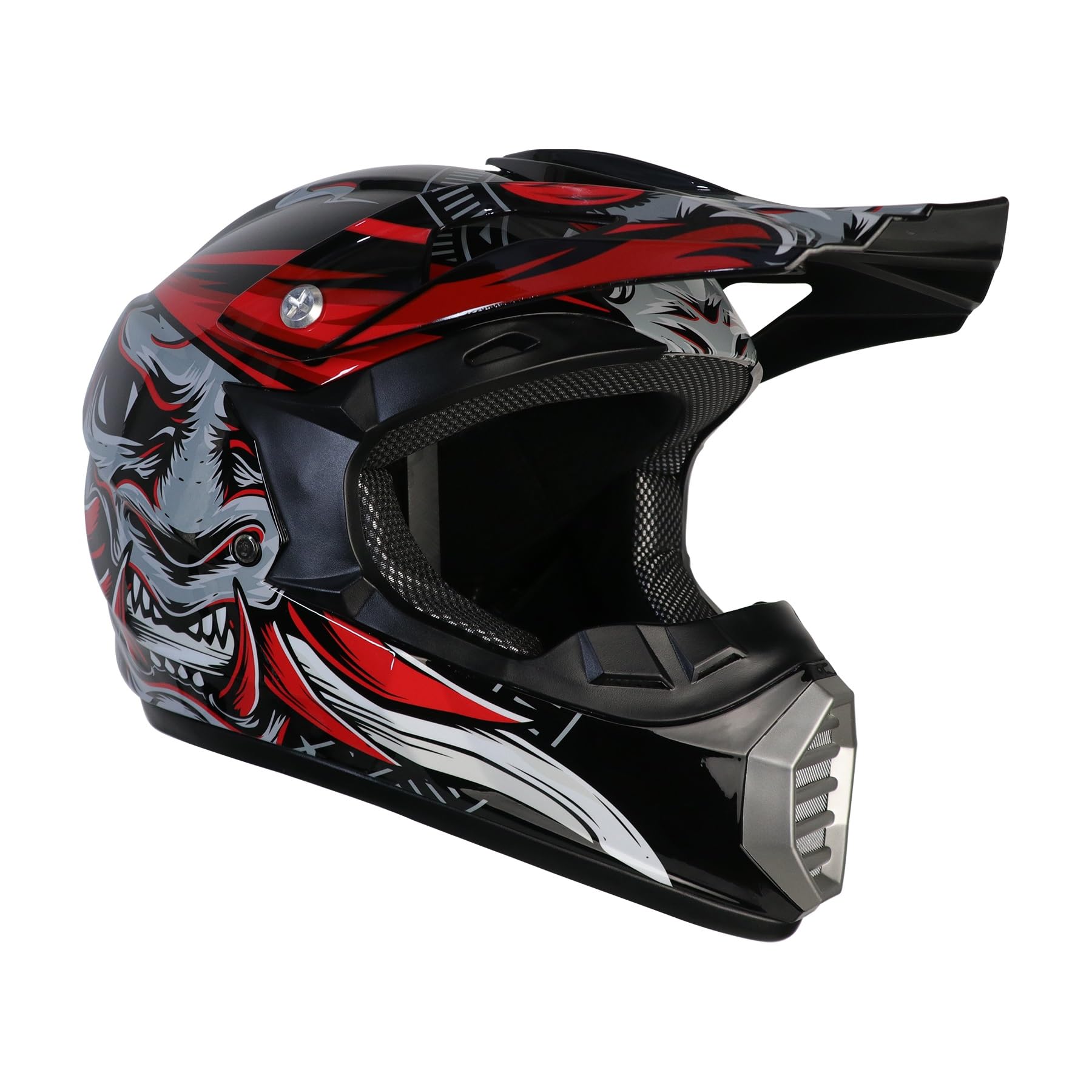 Casco da motocross, per bambini, per giovani, per motociclismo, downhill, full-face, casco da motocross da uomo, con occhiali, casco integrale da cross, casco da motocicletta MTB Enduro Quad