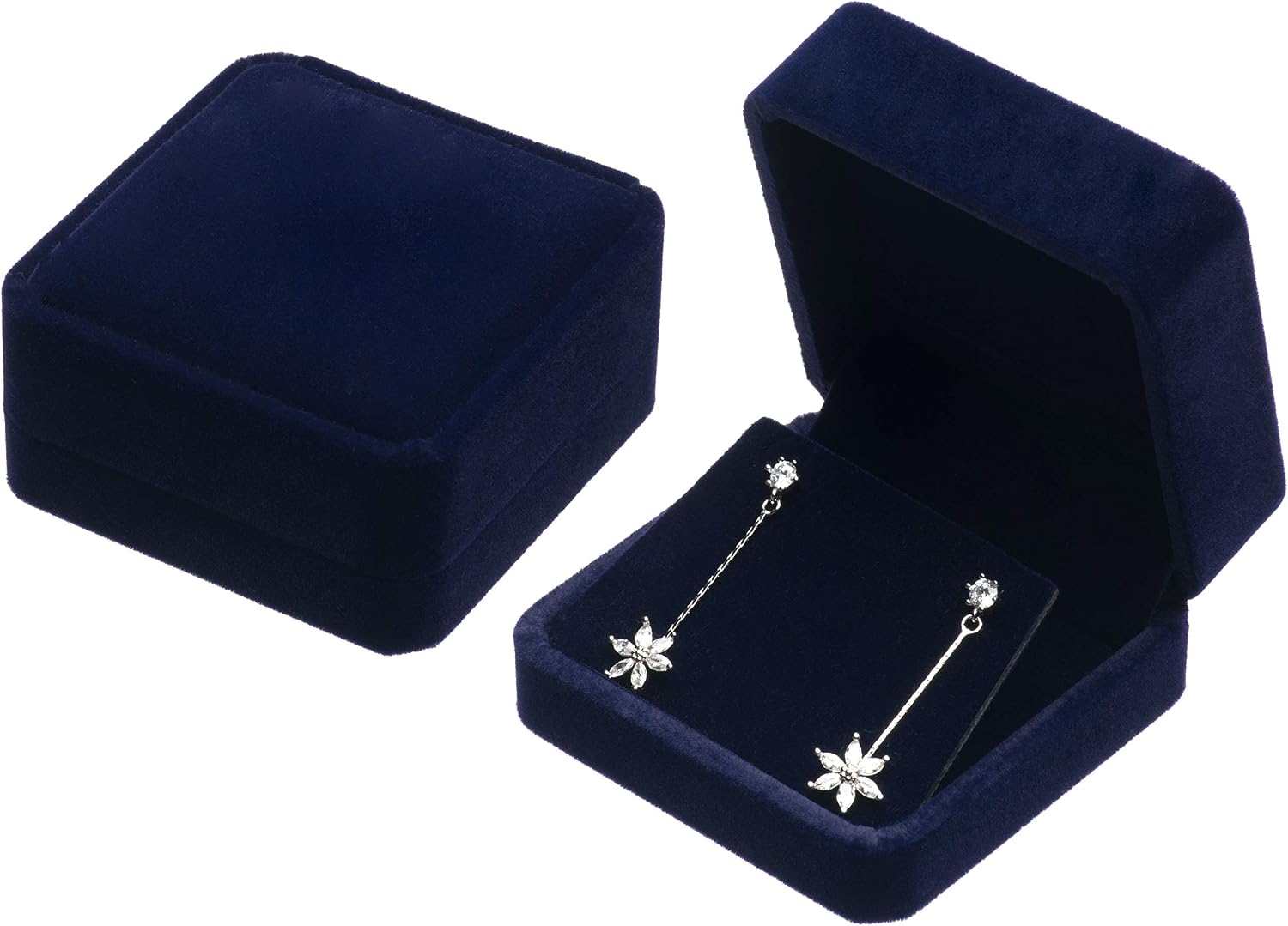 Velvet Earring Gift Boxes Jewelry Box (Blue) image 5