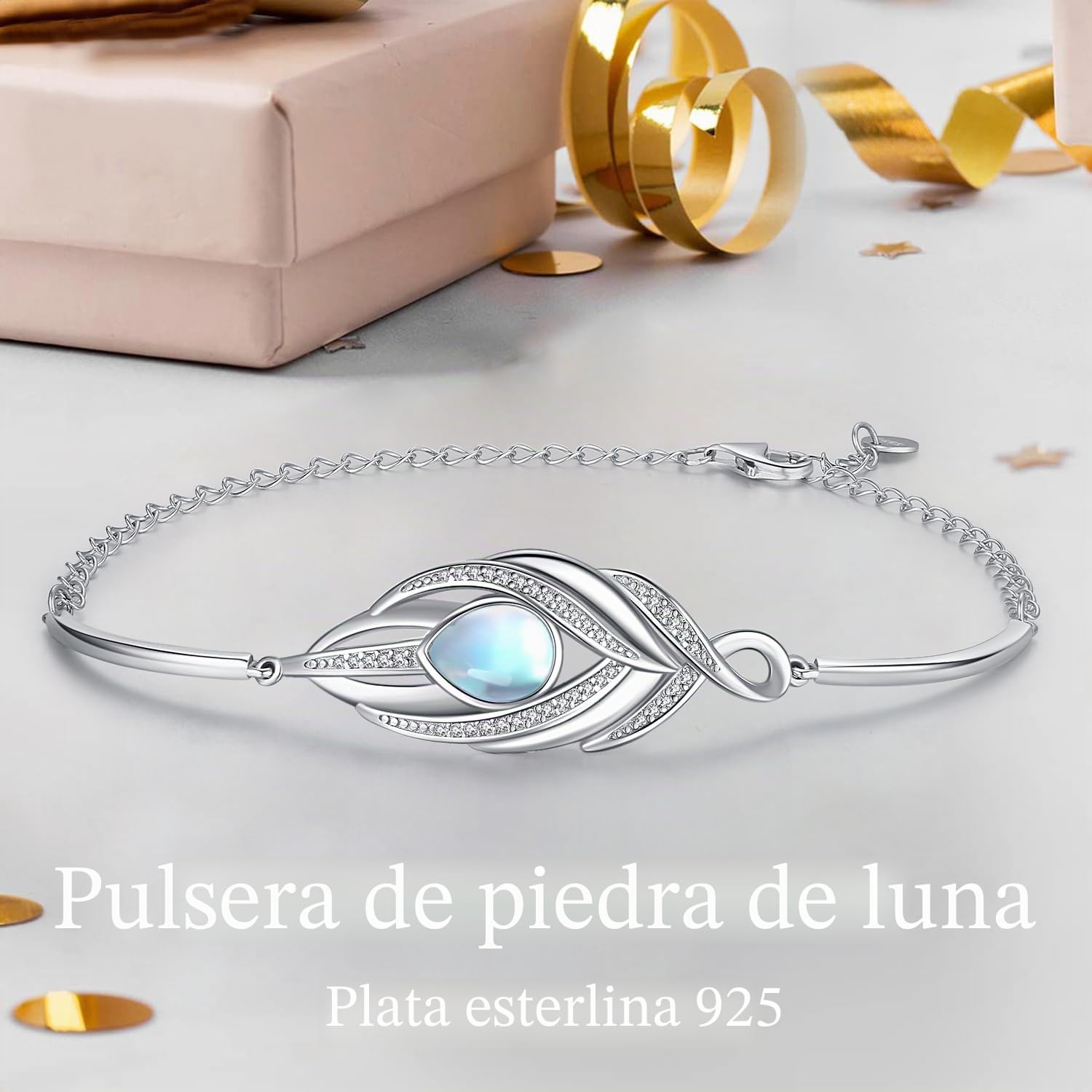 Pulseras Plata Mujer 925 conárbol de la vida, Pulsera Ajustable Joyería Para Mujer, Regalos Originales Para Mujer, Regalo ​para Madre Novia y Esposa Navidad Cumpleaños