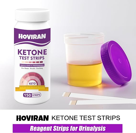 Ketone Test Strips, 150 ct Urine Tests for Ketosis Ketogenic Low-Carb Diet | Easy Monitor Ketosis, Keto Diet Tracker at Home, Results in 45 Seconds
