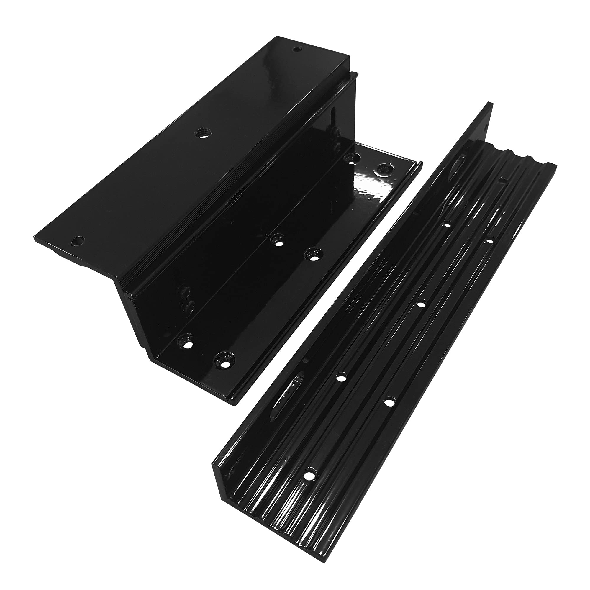Visionis L and Z Bracket, 600 lbs, for Maglock, Inswing, Black