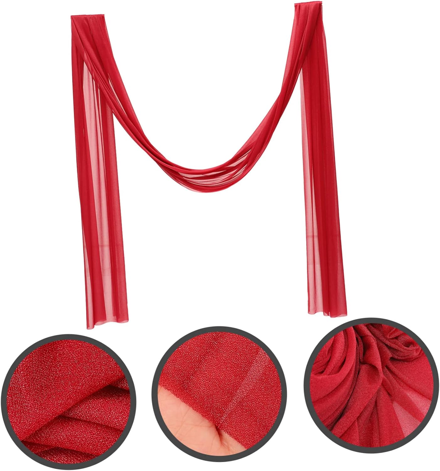 Alipis Wedding Arch Drapes Sheer Backdrop Curtain for Ceremony Elegant Draping Fabric for Weddings Engagements and Parties Versatile Drape for Ceiling and Arch Decor