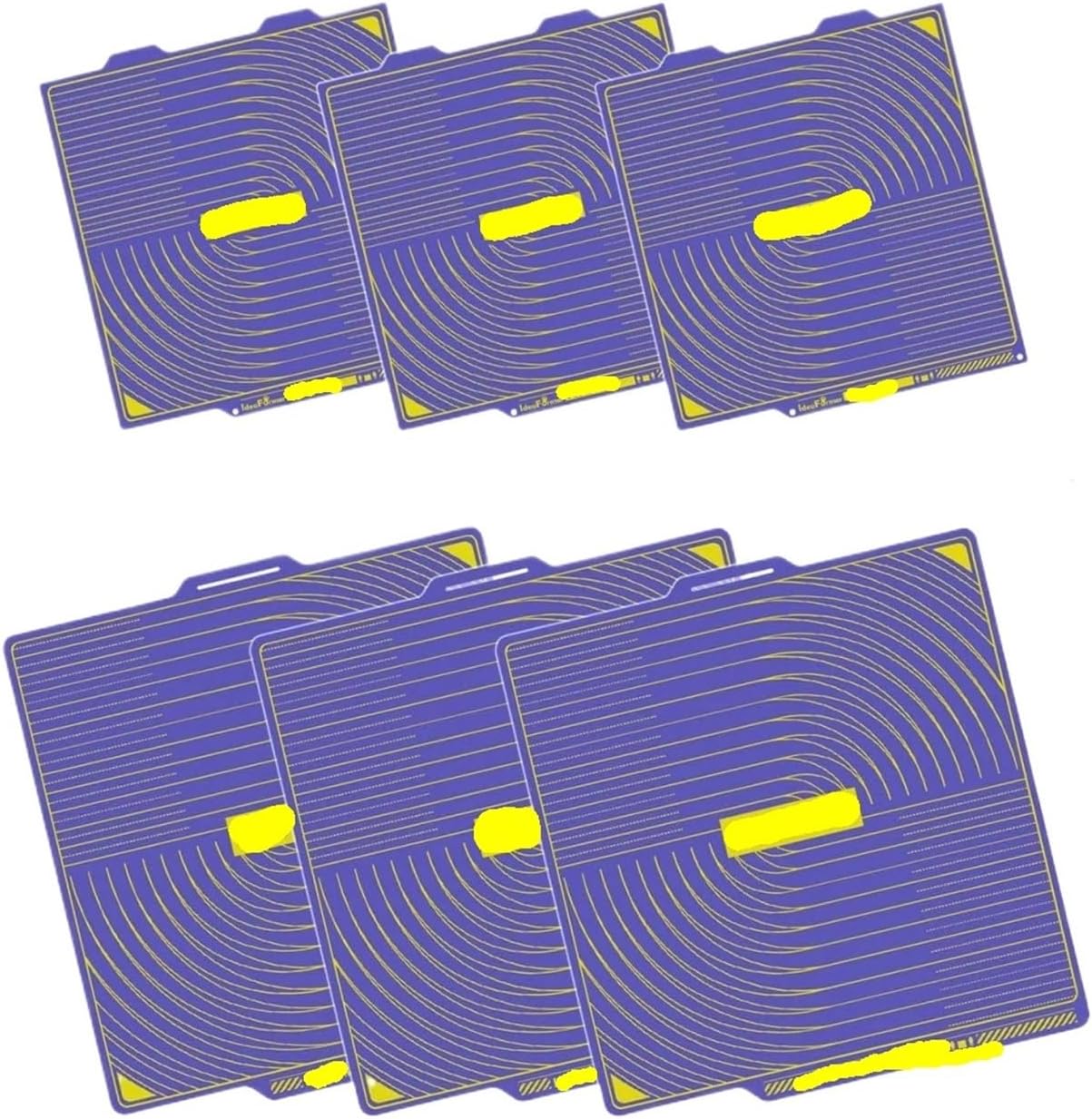 PLA Build Plate Cool Plate for Bambu for Lab P1P P1S A1 X1C X1E A1 for Mini Heatbed Outstanding(258mm Cool Plate,3pcs)
