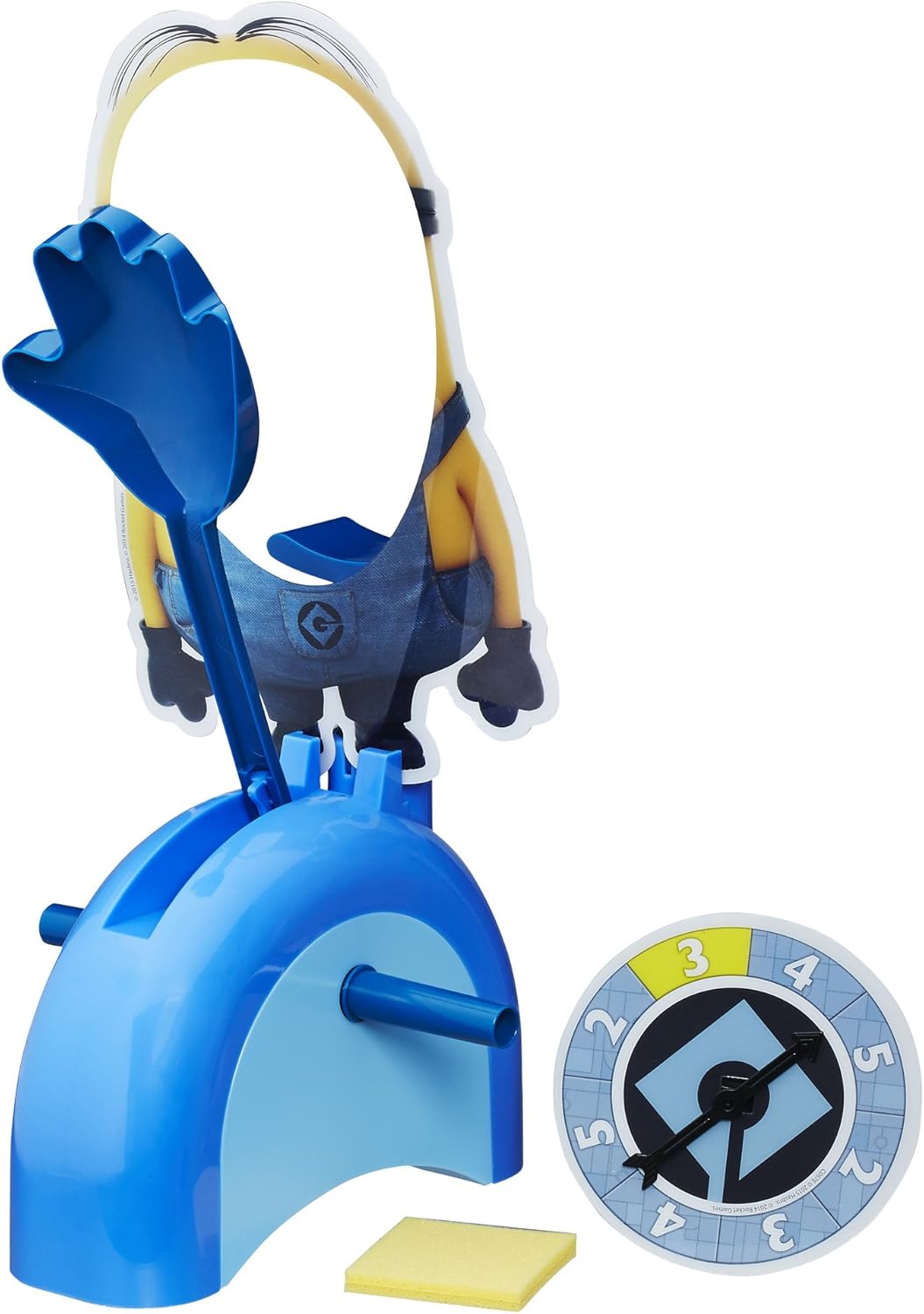 Hasbro Gaming Pie Face Game Despicable Me Minion Made Edition - Test Your Luck as a Minion - Fun for the Whole Family - Slowly Load the Throwing Arm with a Pie or Sponge - Ages 5 and Up