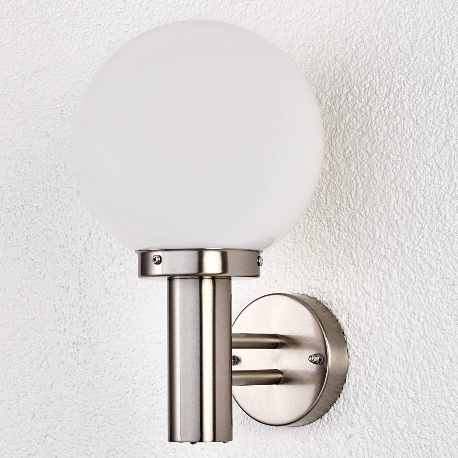 Lindby Applique da esterni (Moderno) colore Grigio, in Acciaio Inox parete esterna/parete casa abitazione terrazzo und balcone