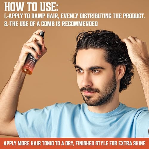 Miniatura 41 de Viking Revolution Spray de sal marina para hombres – Spray texturizante para el cabello con algas, aloe vera y extracto de algas rojas – Sprays