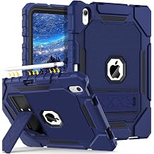 Grifobes for iPad A16 Case 11th Generation 11 inch 2025 / iPad 10th Generation Case 10.9 inch 2022, Heavy Duty Military Grade Shockproof Cover with Pencil Holder for i Pad 11/10 Gen NavyBlue