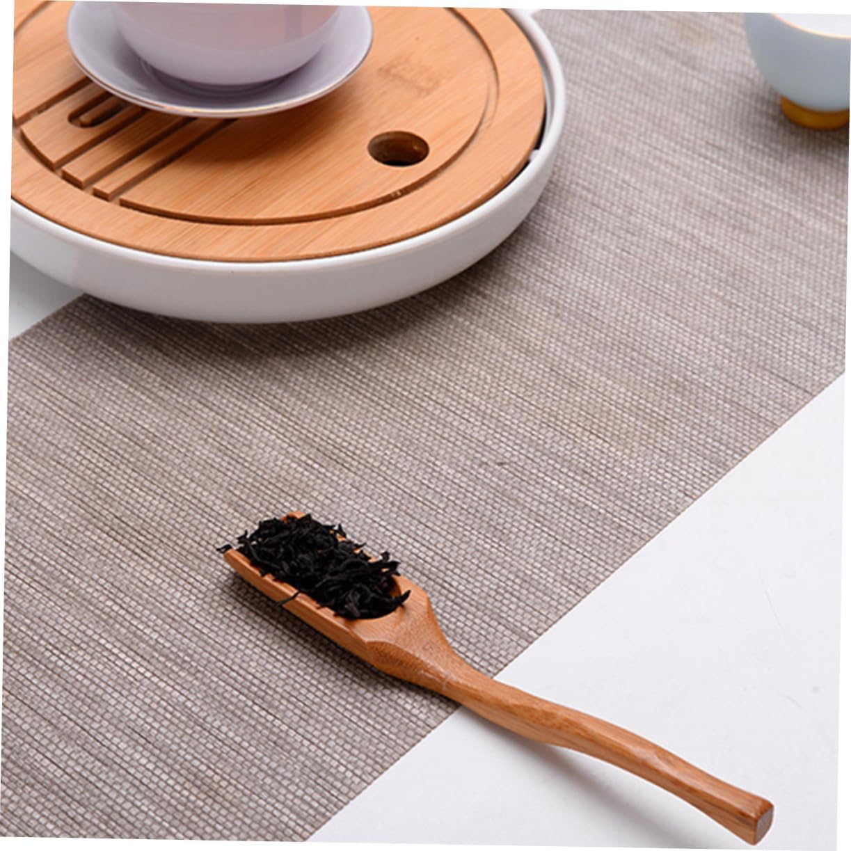 6pcs Teaspoons Handles Curved Tea Scoops for Easy Serving Ergonomic Design for Comfort Smooth for Safe Use
