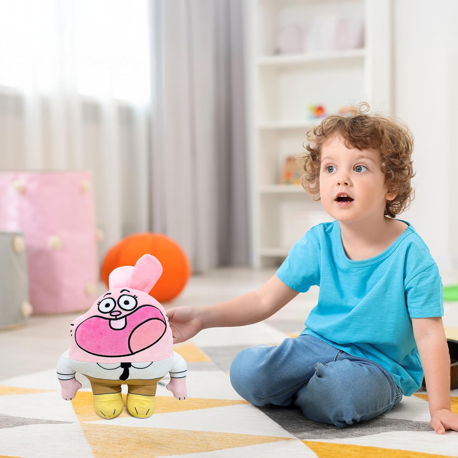 Cartoon Plush Toy, Cute Soft Stuffed Character Doll, Huggable Gift for Kids, Birthday Present, Room Decoration ((Style 4))