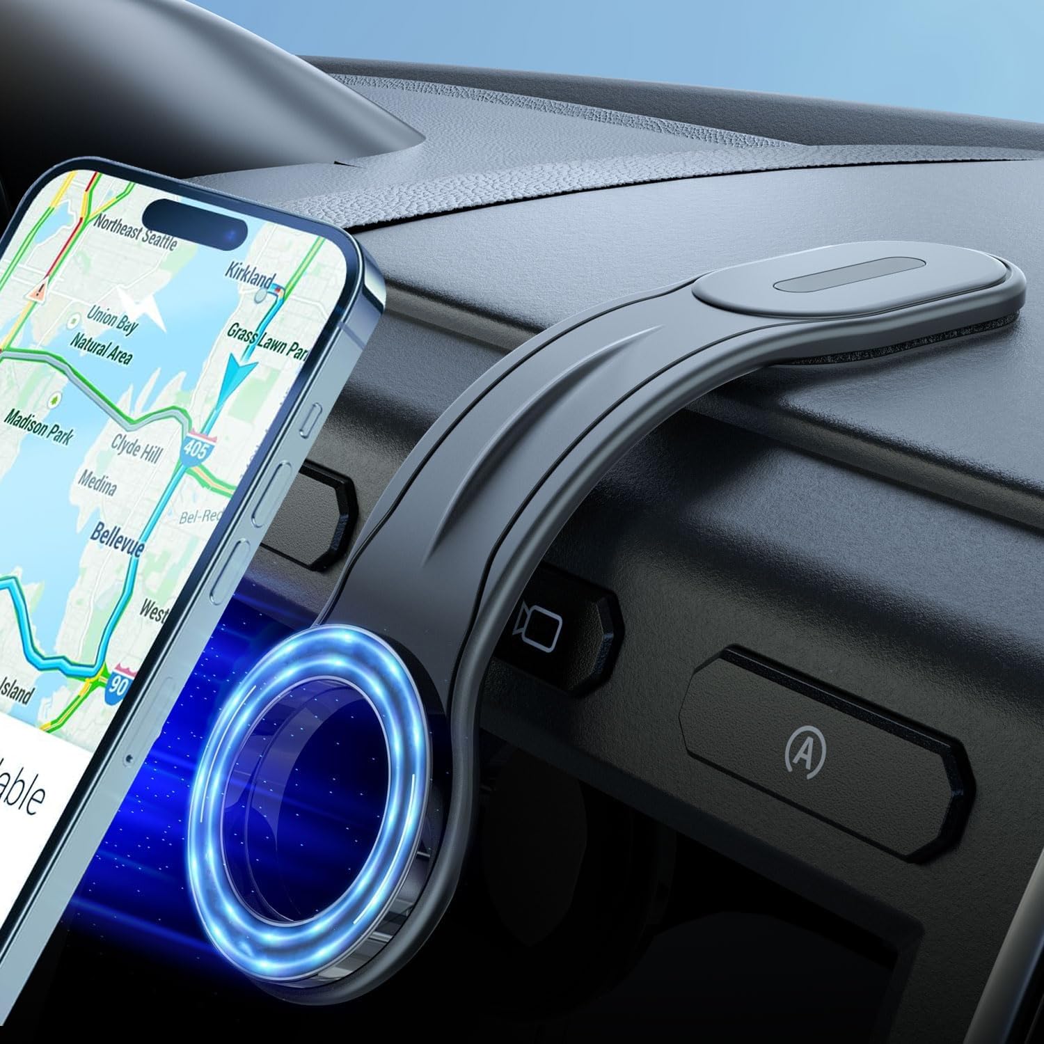 ZESLEY スマホホルダー マグネット式携帯電話ホルダー MagSafe 車載…
