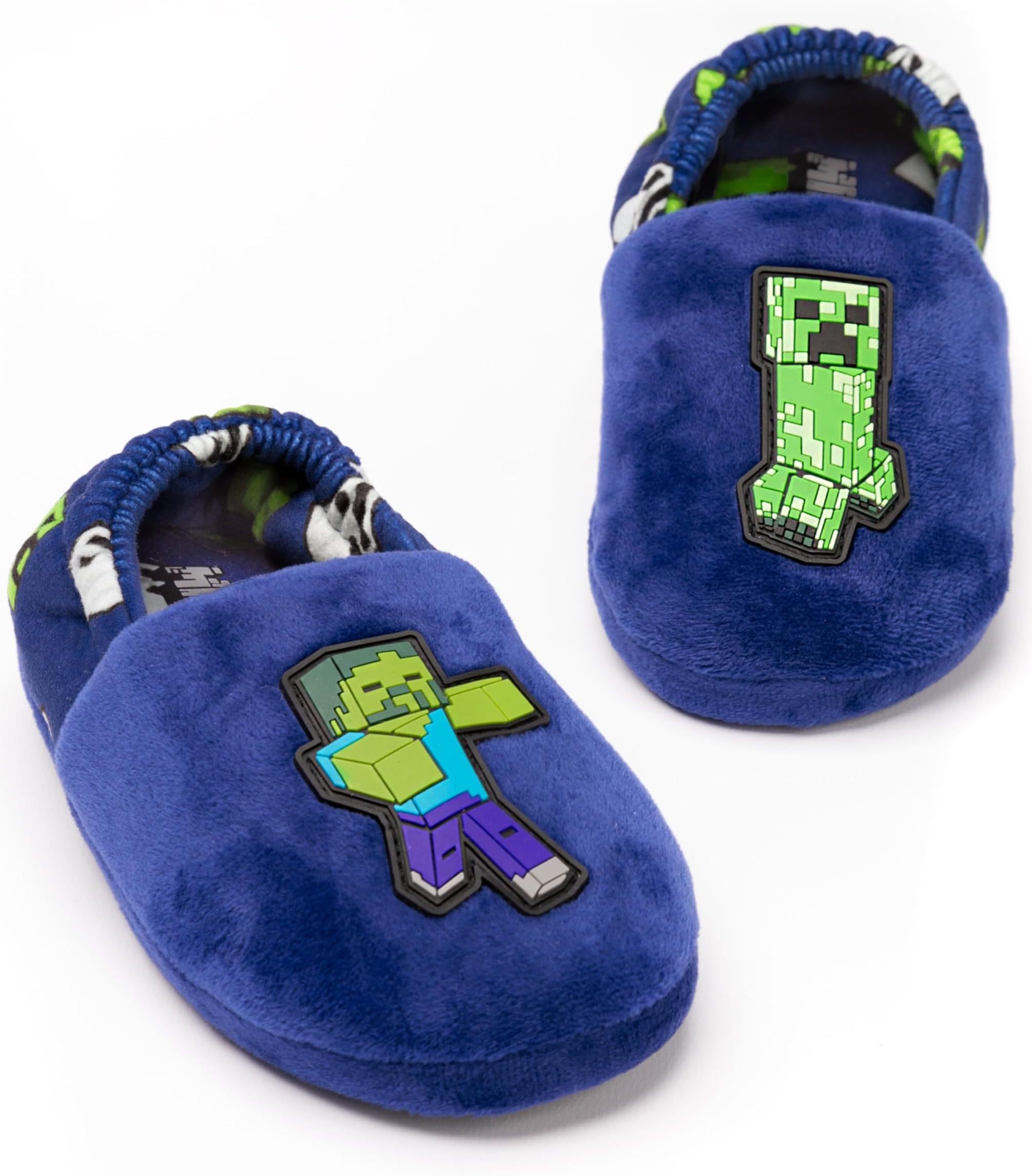 Slippers for Boys | Various Styles Kids Blue Navy Black Sequin Creeper Boys House Shoes | Children & Teens Gaming Footwear Merchandise