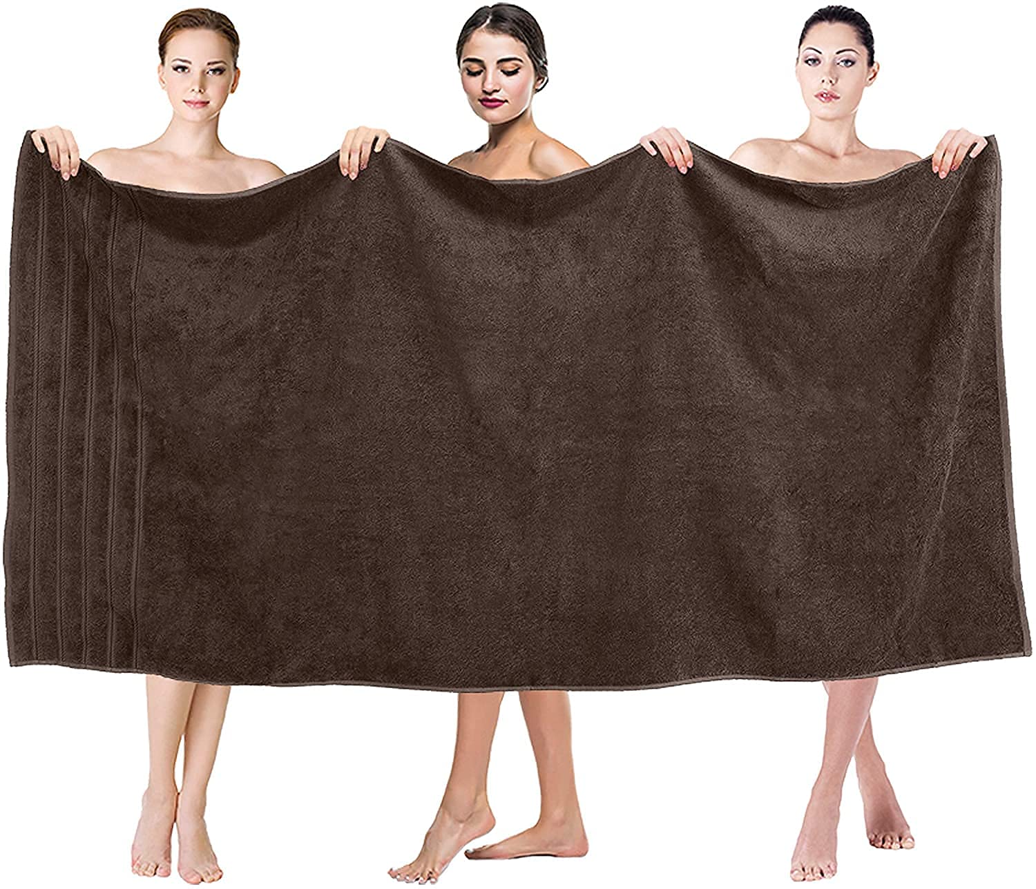PRINZIP 100% Zero Twist Cotton Highly Absorbent and Quick Dry Extra Large Soft Touch Bath/Beach Towel (Brown) offers donot miss