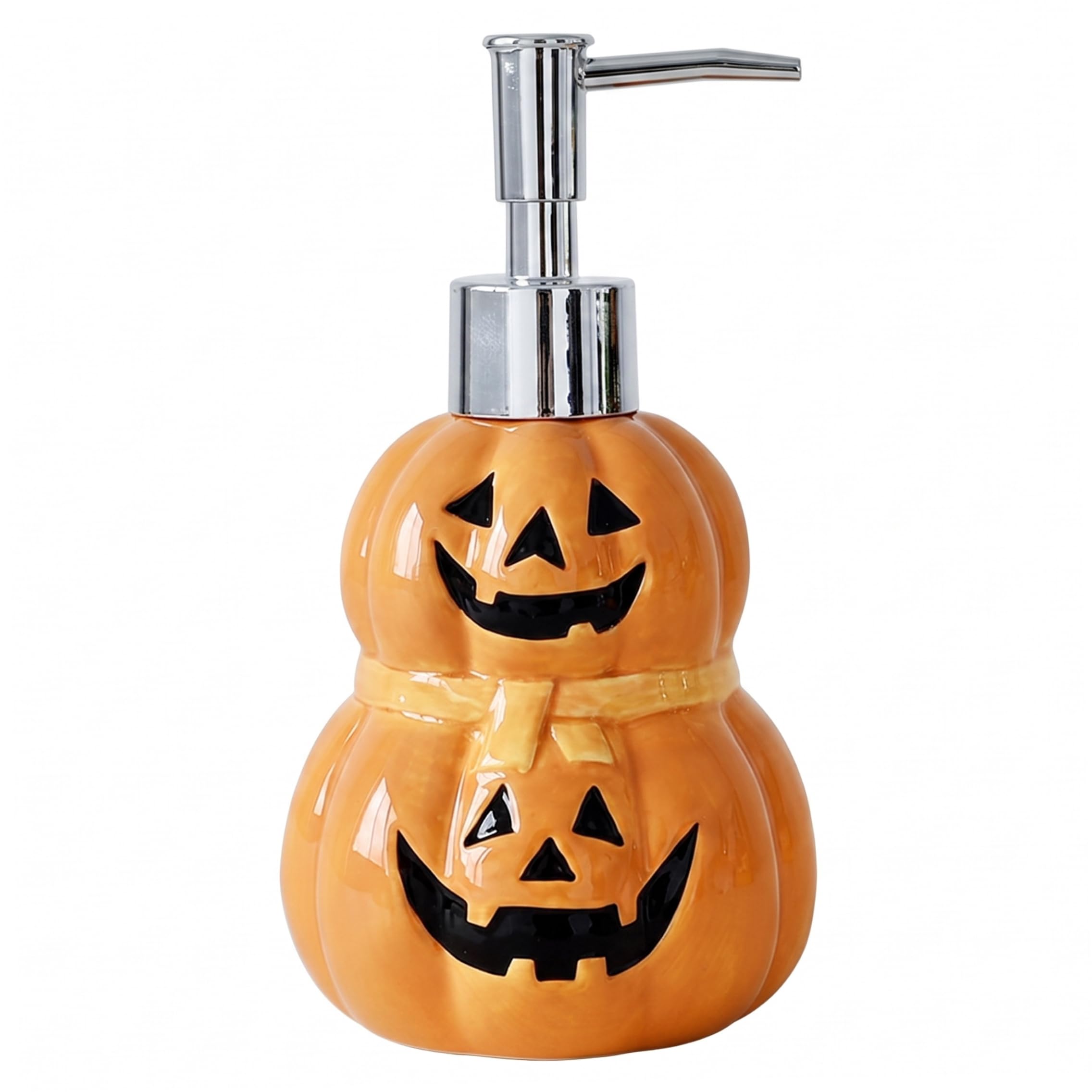 Xoeryoy Halloween Soap Dispenser, 320ml Cute Ceramic Lotion Bottle With Pump For Bathroom Countertop
