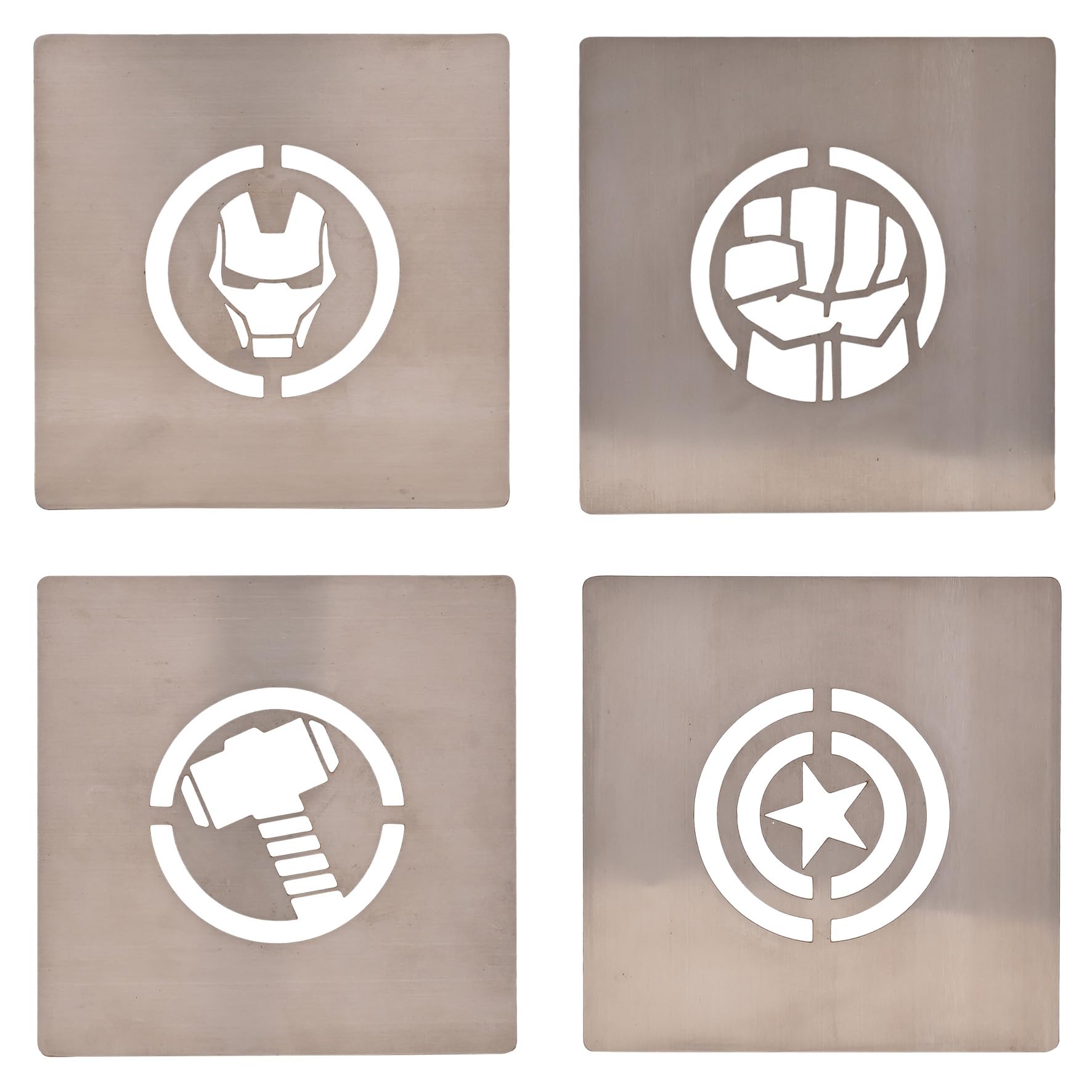 Widdop And Co Silver Marvel Avengers Metal Coasters