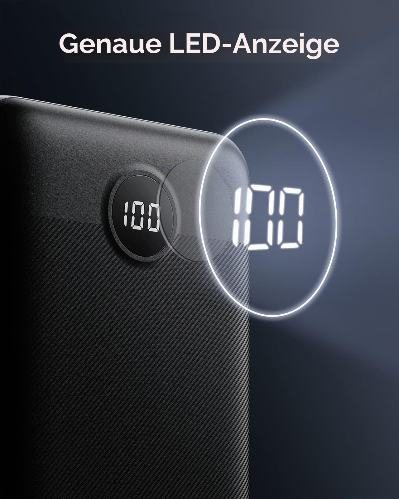 VEGER Power Bank 30000mAh, 20W PD Externe Handyakkus Schnelles Aufladen | Powerbank USB C, Akkupack Externer Akku mit LED Display, 4 Ausgänge und 2 Eingänge Kompatibel mit iPhone, iPad, Tablets usw