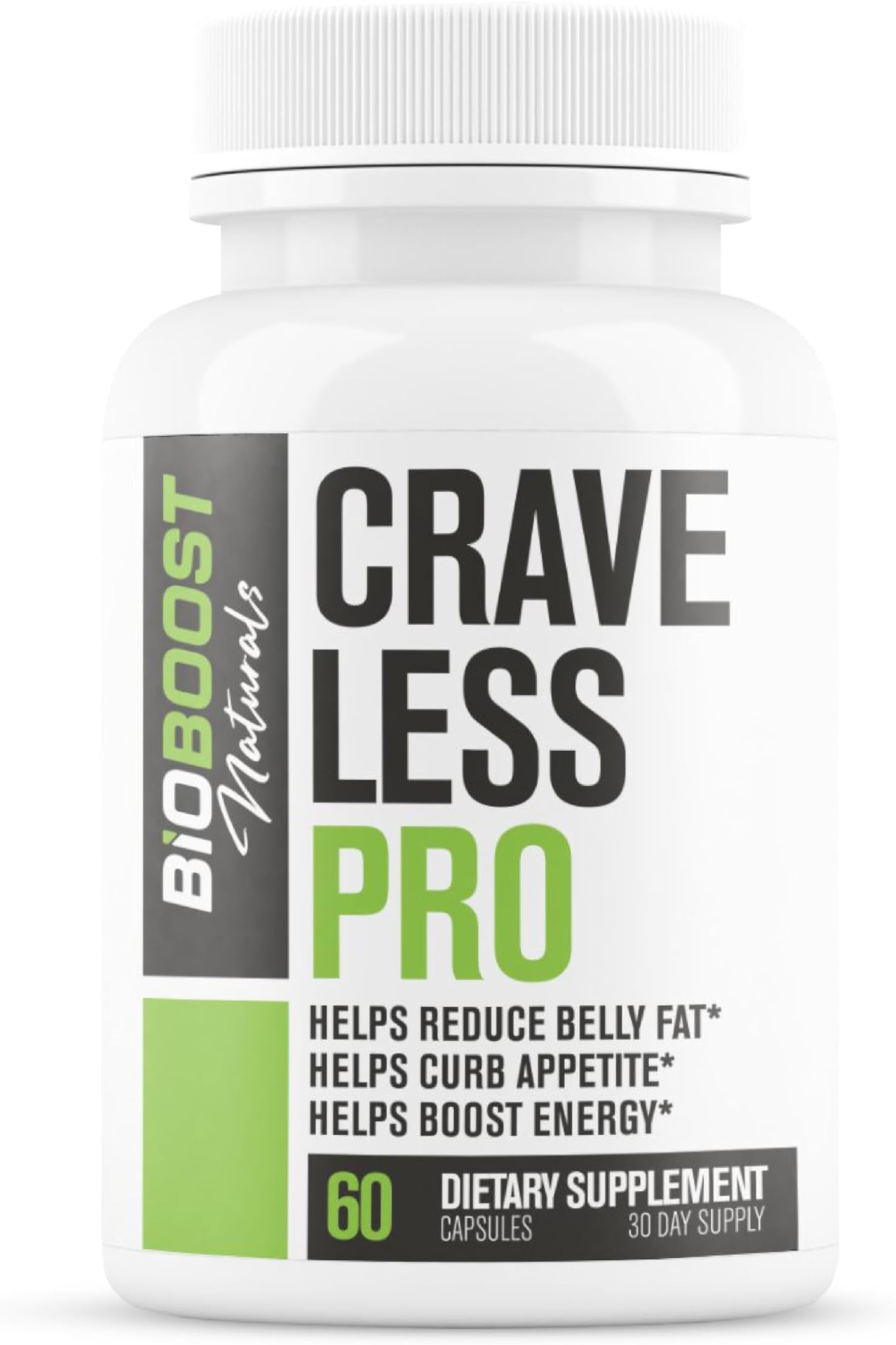 Crave Less PRO | Ultra Weight Loss Pills for Women & Men | Supports GLP-1 Pathway Function | Appetite Suppressant, Belly Fat Burner | 5 Powerful Ingredients for Weight Loss, Size, Stamina - 60 Caps
