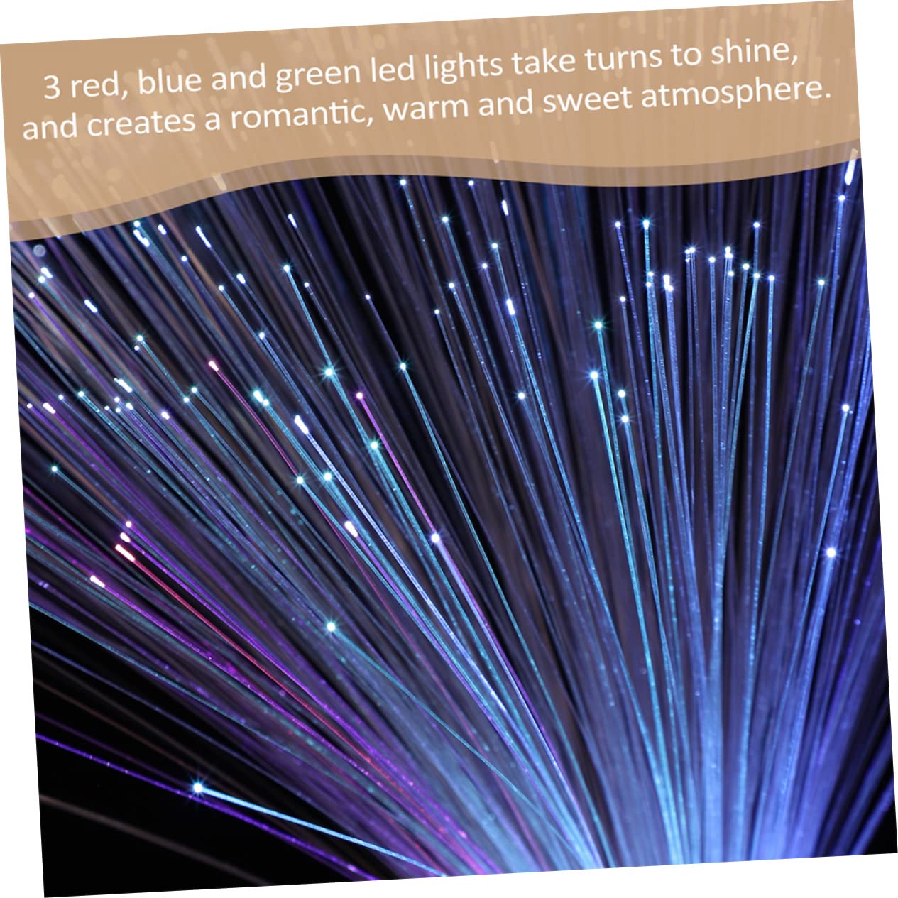 Gadpiparty 2pcs Battery Operated Fiber Optic Lights Color Changing String Lights for Home Decor Remote Control