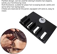 Vista 5 de Almacenamiento de herramientas de peluquería de montaje en pared de 4 agujeros, soporte de cepillo para cortador de pelo montado en la pared