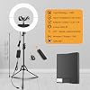 Kit de Luz de Anillo de 18 Pulgadas, 55W 6700K Luz LED Regulable, Trípode, Control Remoto, Caja para Cámara, Smartphone, YouTube, TikTok, Autorretratos, CRI95 (Negro) 3