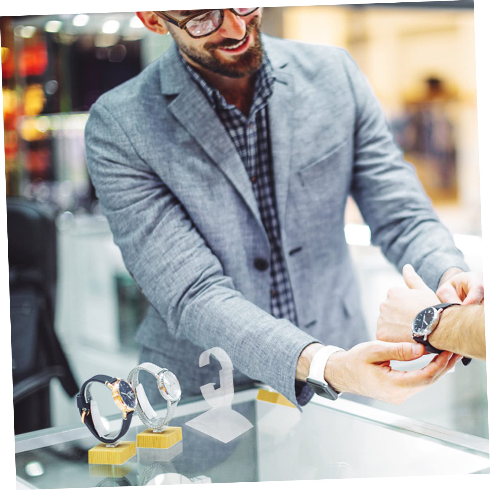 20stücke Verstellbarer Uhrenständer Aus Acryl Schmuckdisplay Für Armbanduhren Für Aufbewahrung Und Präsentation Für Uhrenliebhaber Und Einzelhandel