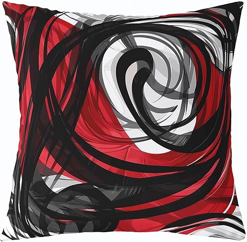 Miniatura 8 de Feelyou Funda de cojín geométrica de líneas de rayas, geométrica, gris, naranja, negro, para decoración del hogar, sala de estar, funda de cojín