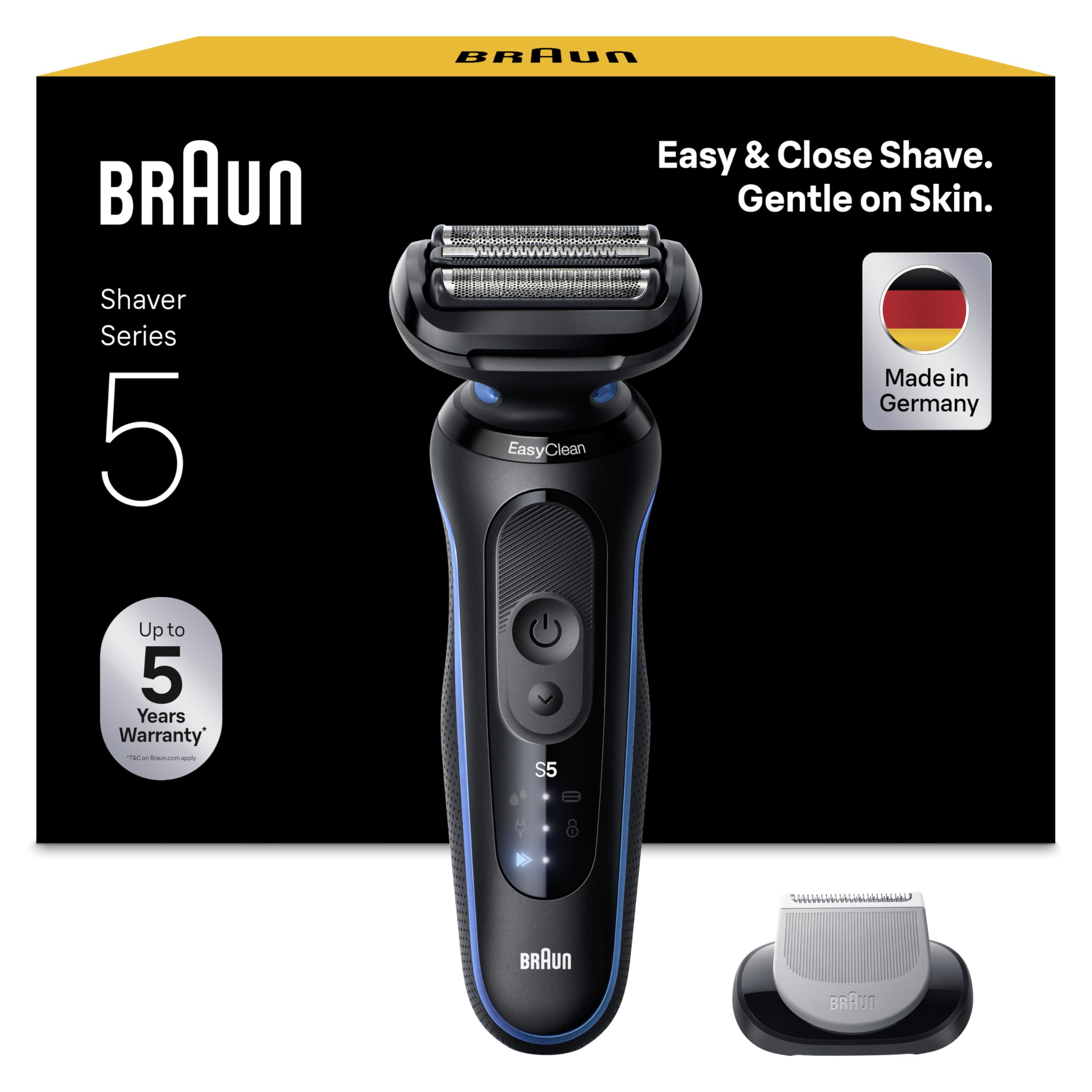 Afeitado Rápido y Suave: Braun Series 5 Impermeable