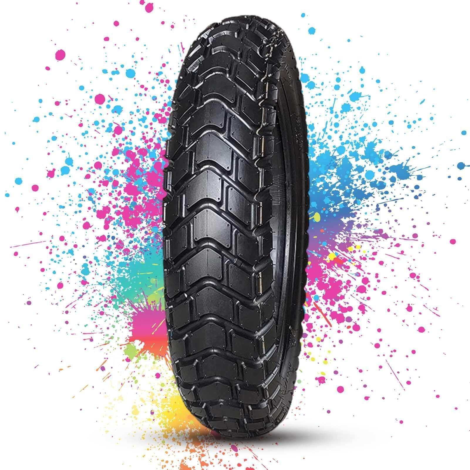 120/80-16 Opona z Dętką Niski Bieżnik 120/80/16 Terenowy 120 80 16 Trwały dla Hulajnogi Motoroweru Kosiarki Wózka Inwalidzkiego