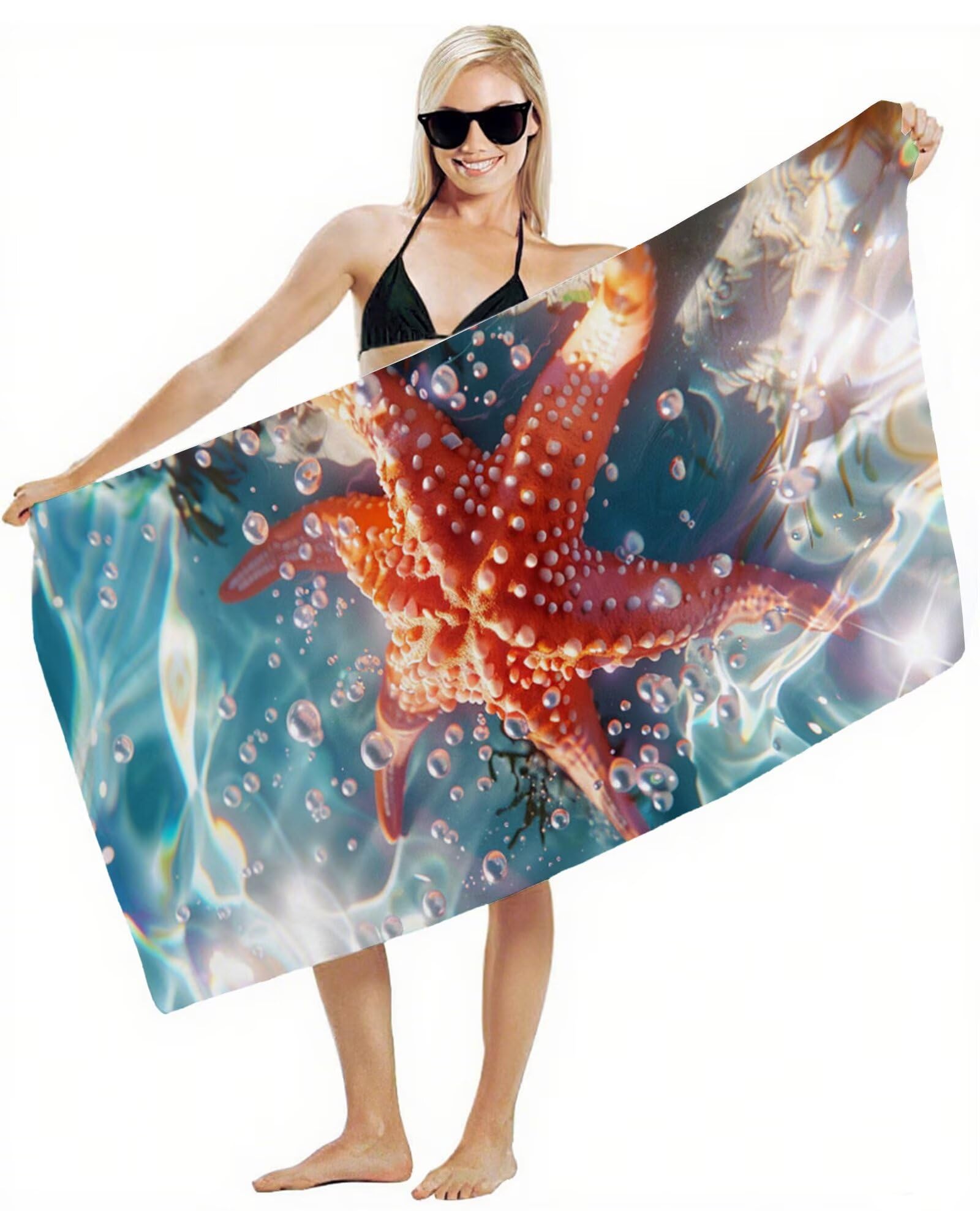 Telo Mare Grande 220x100 cm Asciugamano Palestra Asciugatura Rapida, Telo Mare Microfibra Anti-Sabbia, Morbido & Assorbente, Compatto & Leggero, per Viaggi, Piscina, Sport, Palestra, Campeggio Y2-475