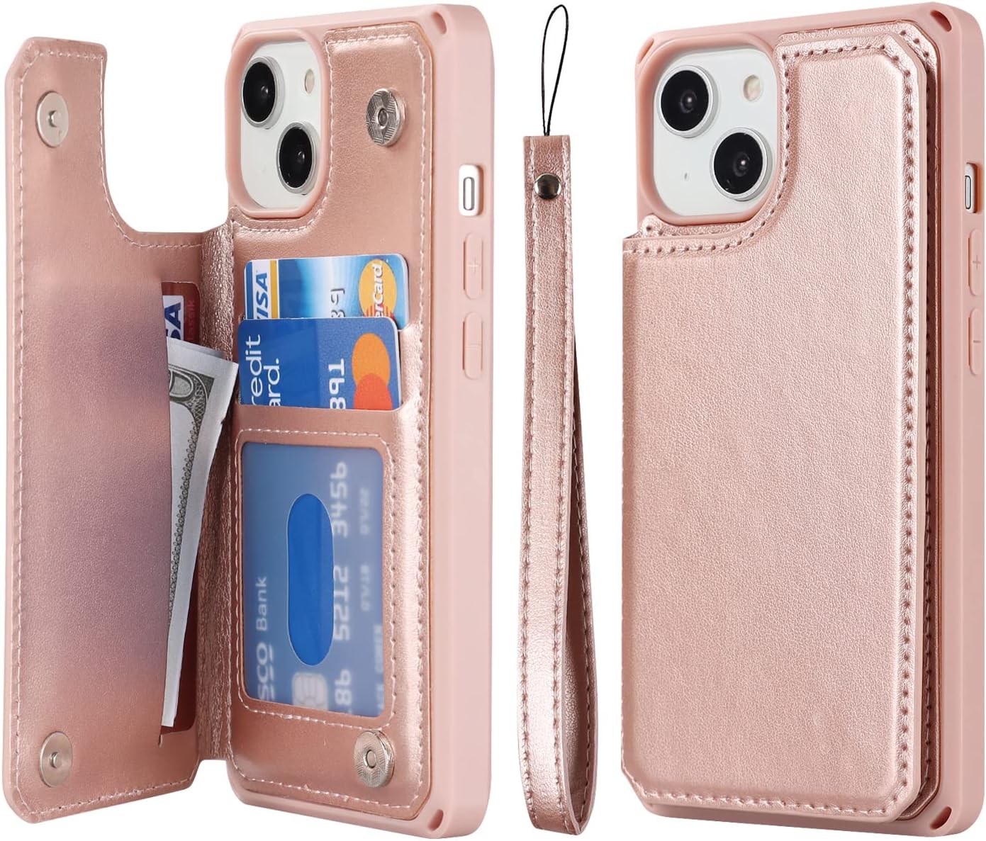 Cavor for iPhone 14 Case with Card Holder,iPhone 14 Wallet