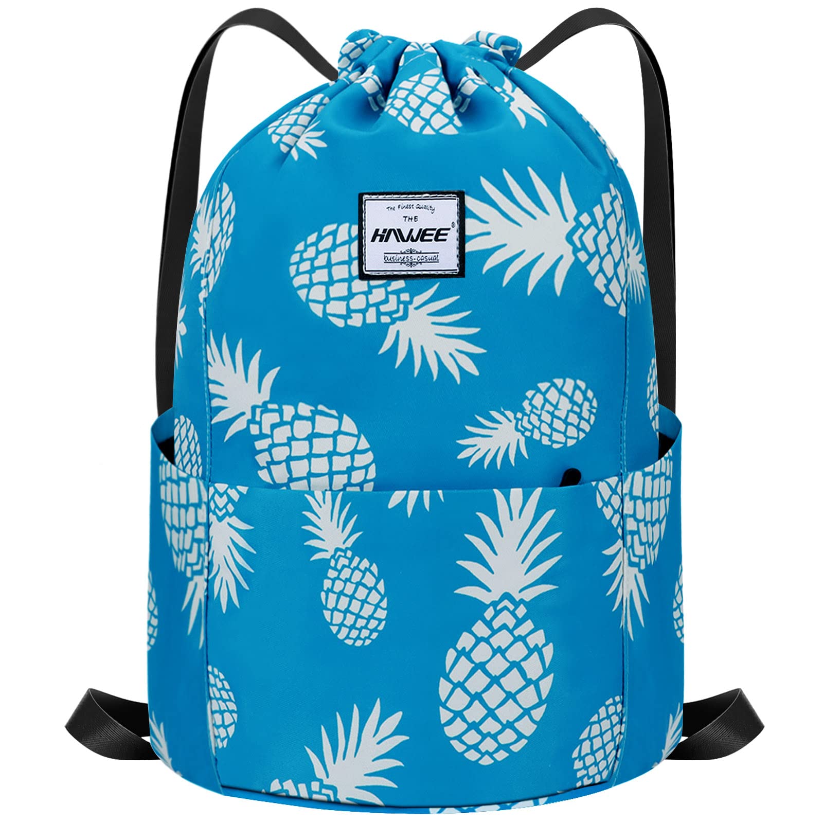 Impermeable Casual Mochila con Cordón Grande Deporte Bolso de Gimnasia Mochila de Cuerda Unisex para Mujer Hombre Vida Cotidiana Aire Libre Yoga Escuela Playa Nadar — view 17