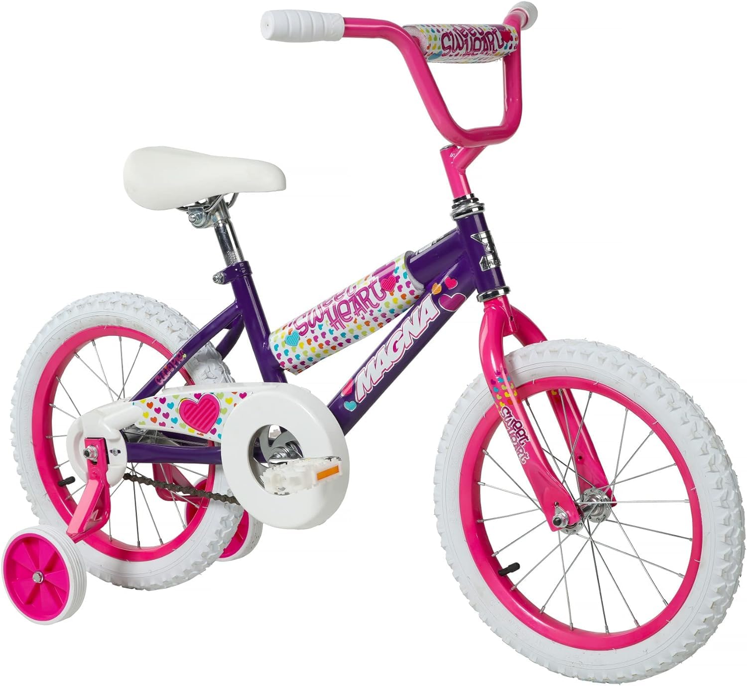 Dynacraft Magna Sweetheart 12"-20" Children's Bike for Ages 3-14 Years - Fun and Stylish Design, Sturdy and Durable, Perfect for Kids Learning to Ride, Easy to Assemble, Ideal for Young Riders