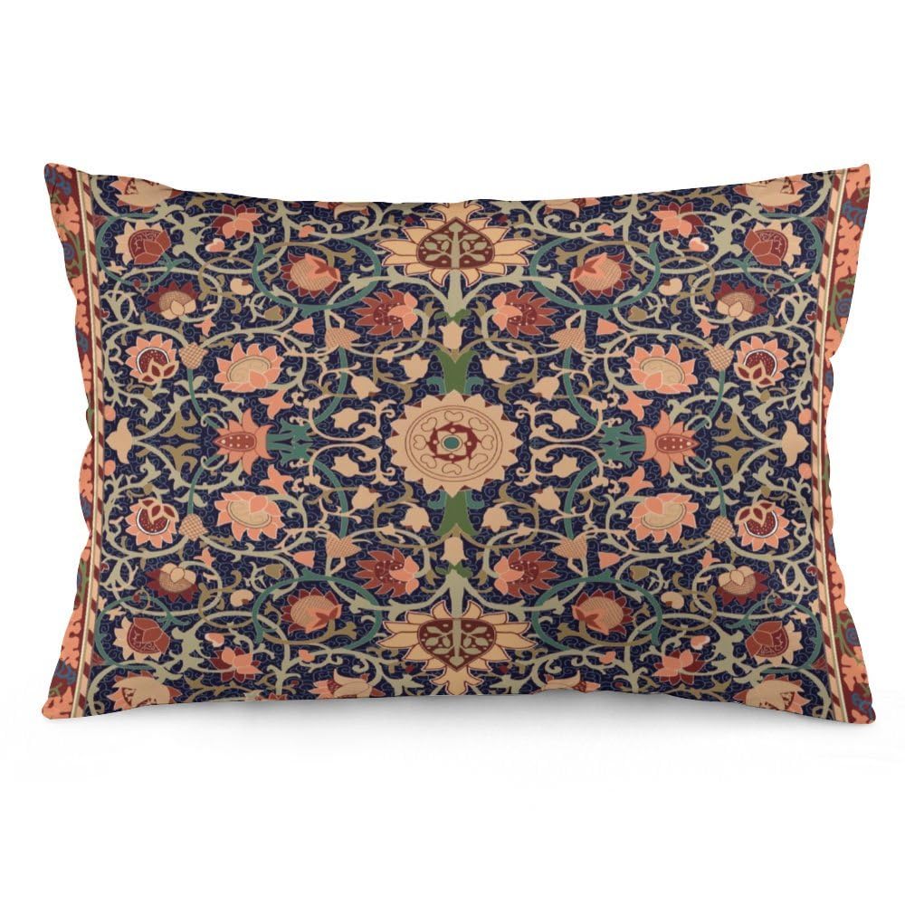 Keebik William Morris Vintage Floral Throw Pillow Cover Soft Decorative Throw Pillowcases Cushion Case for Home Decor Living Room Bed Couch Car 12x20 Inch, Style-20 โ image 1