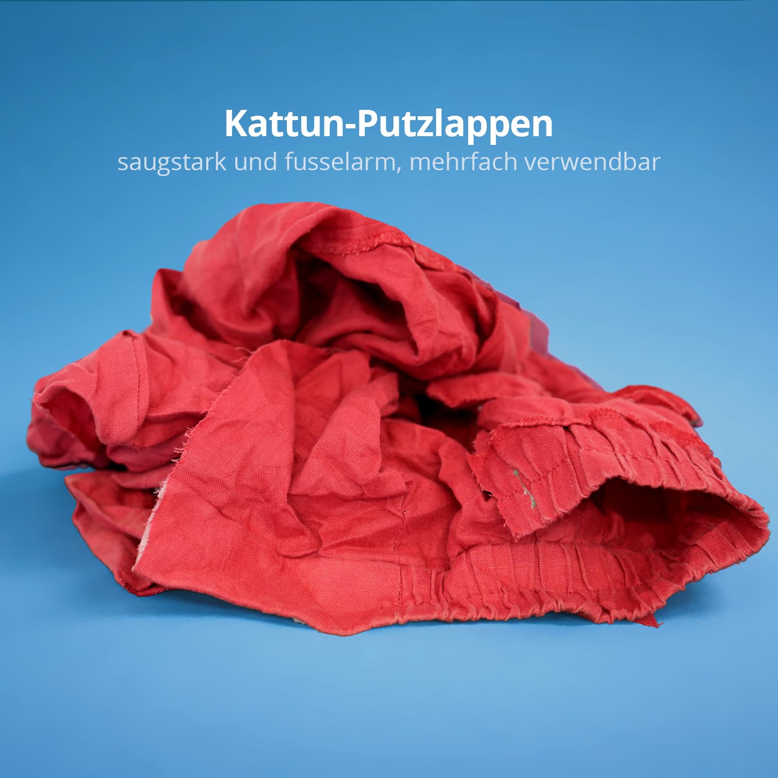 Hypafol Kattun Putzlappen Bunt | 10 kg Ballen | Reißfeste Putzlappen | Kattun-Putzlappen aus Gewebe | DIN 61650 | für Werkstatt, Handwerk, Industrie | Reinigung von Öl, Schmutz