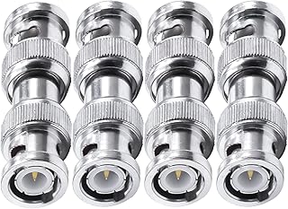 BNC Adapter BNC Male to BNC Male Coax Connector TUOLNK BNC RF Coaxial Adapter for CCTV Security Camera Radio Extension Cable 4pcs