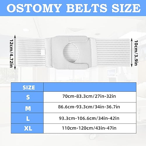 Miniatura 7 de Cinturón de soporte de ostomía, cinturón de soporte ajustable para estomía, cinturón de hernia para ostomía médica, cinturón de ileostomía,