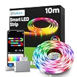 sailsco Led Lights for Bedroom 32.8ft Music Sync Color Changing Strip Lights with Remote and App Control RGBICWW Strip for Room Home Kitchen Party Stairs bar Decoration