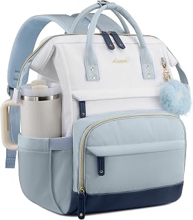 LOVEVOOK Laptop Backpack for Women, 15.6 Inch Work Business Backpacks Purse With Large Capacity, Waterproof Nurse Bag College Bookbag for School, Waterproof Casual Daypack for Travel