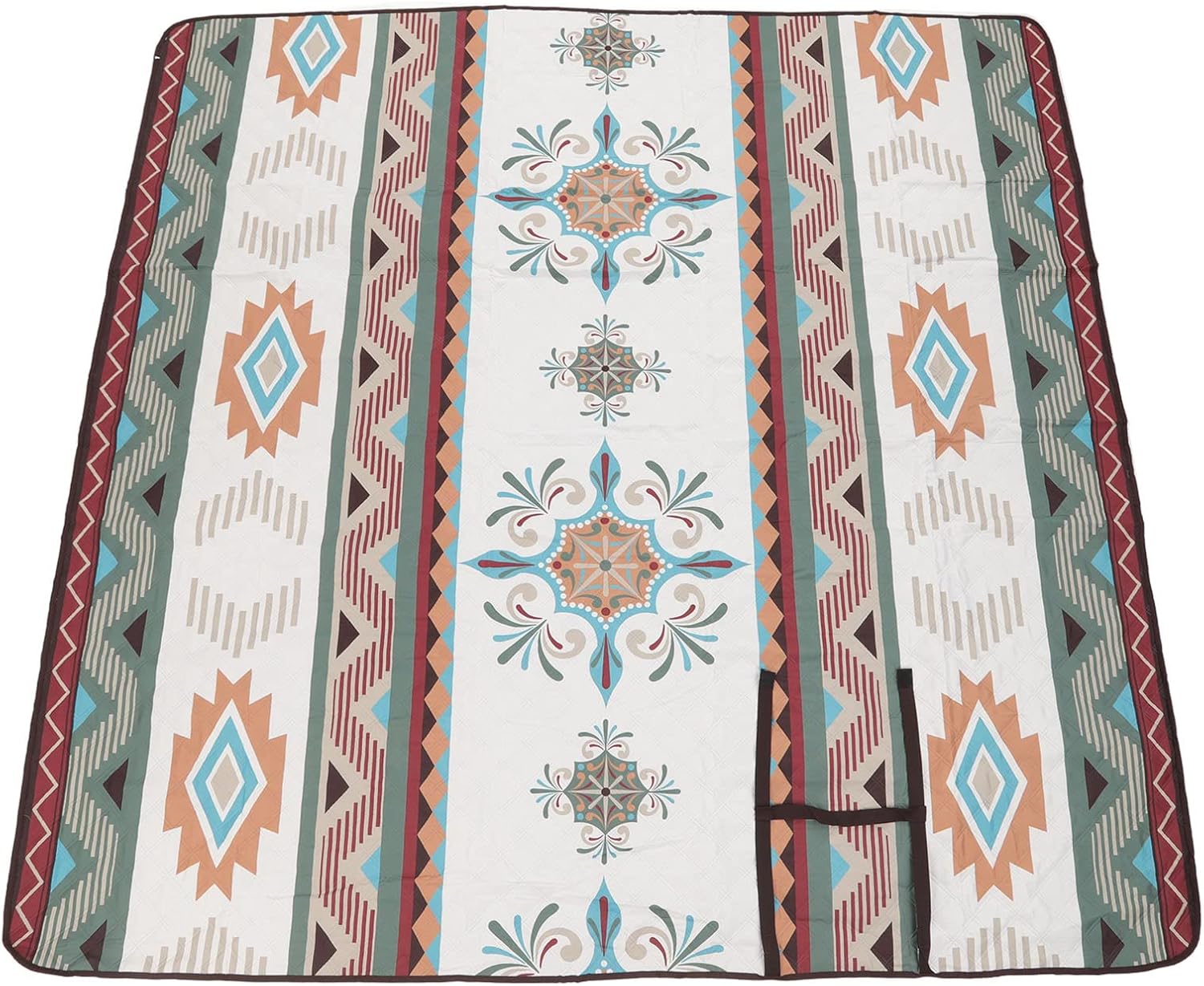 Waterproof Portable Carrying Picnic Rugs, Outdoor Picnic Blankets, 210D Oxford Cloth Thickened Machine Washable Picnic Mat for Patio Picnic Backyard Travelling 77.6x77.6inch