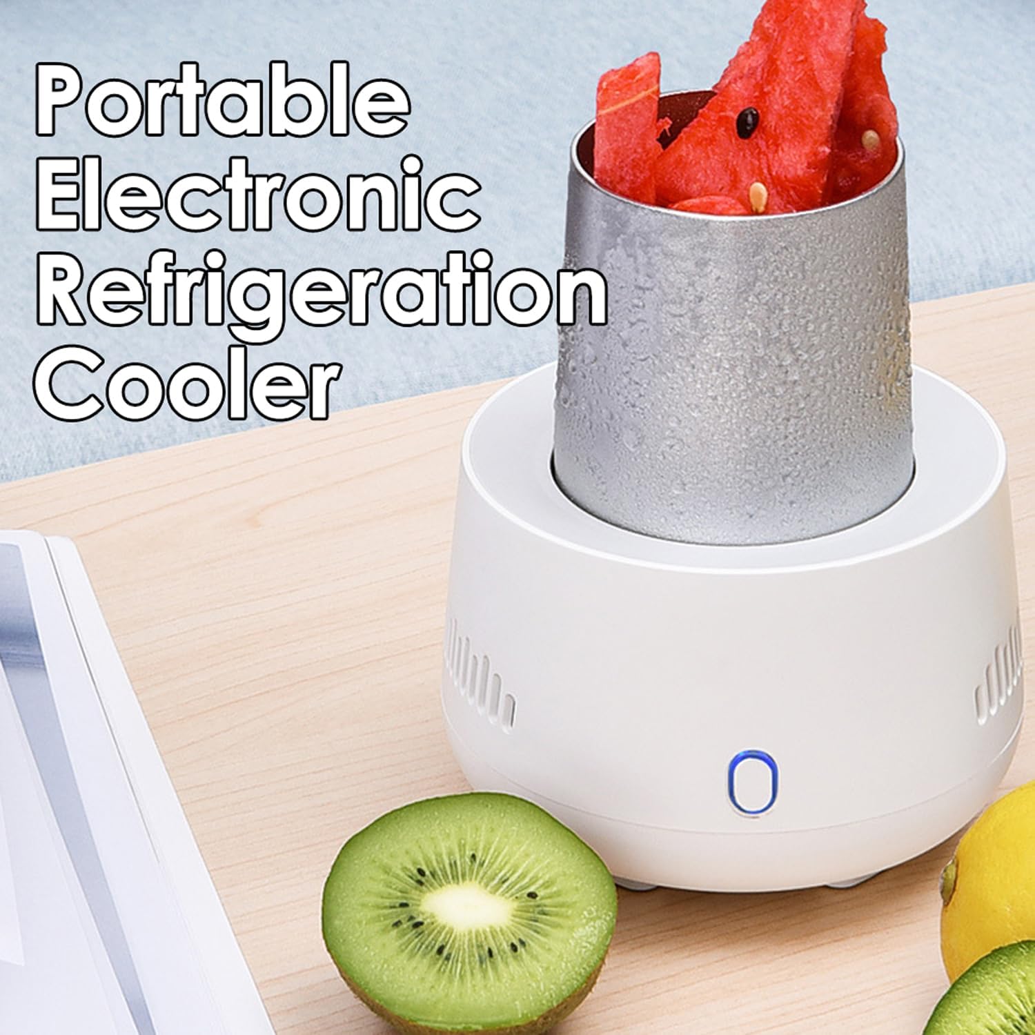 Portable Fast Cooling Cup | Electronic Refrigeration Cooler Mini Electric Cooler Cup, for Beer, Wine, Beverage, Drink, Water, Fruit
