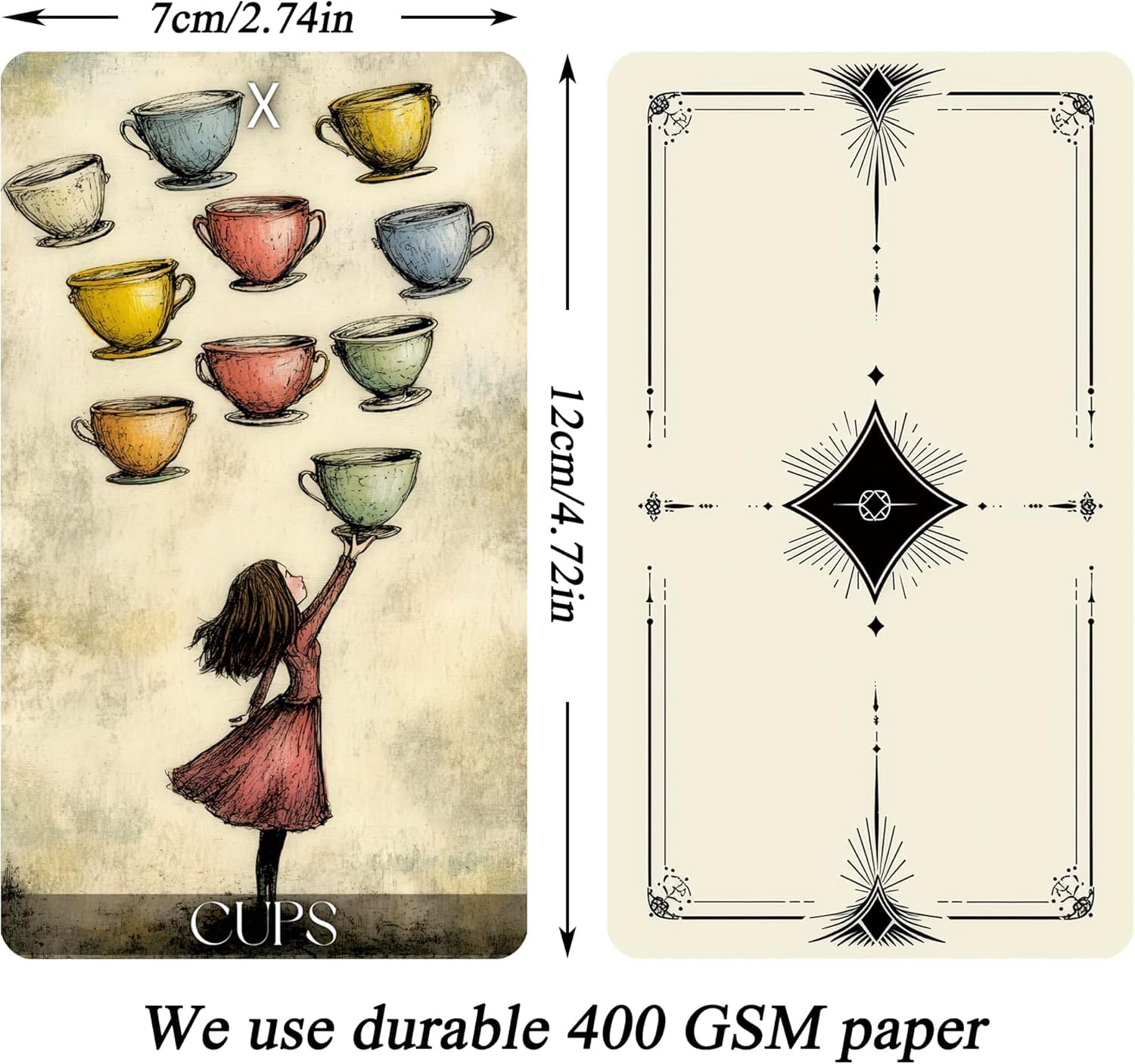 LIGHTOF JUSTICE Daydream Tarot Cards for Beginners Tarot Deck Surreal Dreamlike Style, Fortune Telling Cards - Image 2