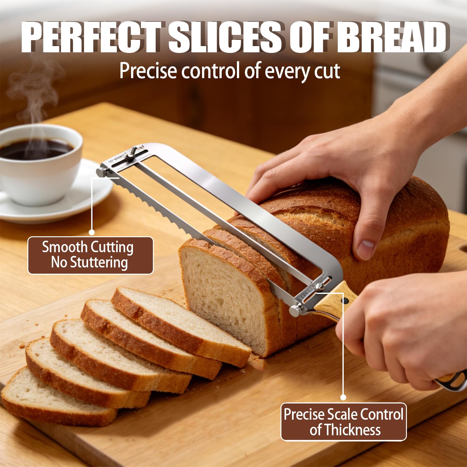 Adjustable Bread Slicer - Perfect Slices Every Time -6