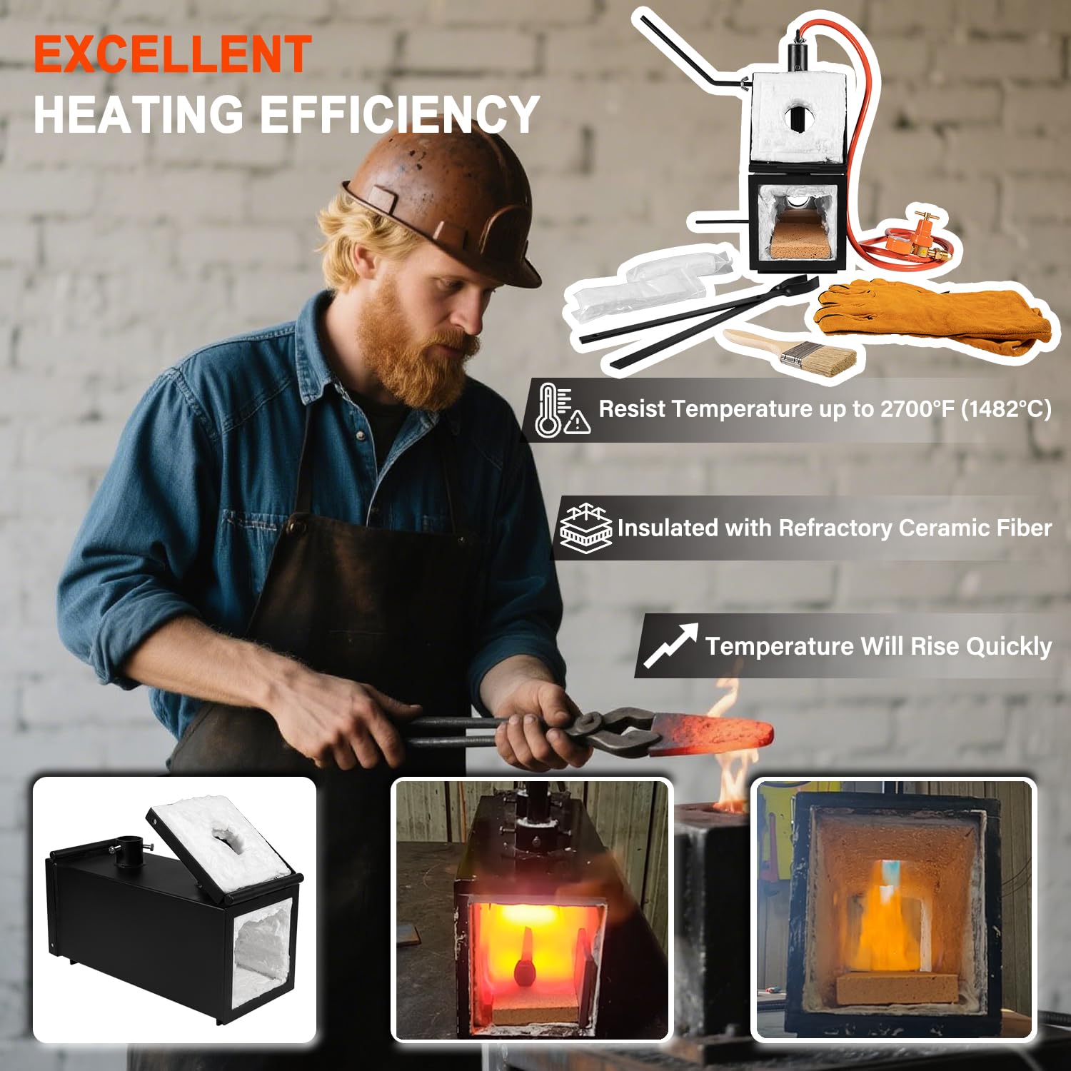 Amazon.com: Bonbo Propane Gas Forge Double Burner 2700°F/1482°C