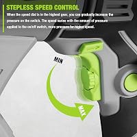 WORKPRO SDS-Plus 1050W Fúrókalapács 3 Joule, Állítható Sebesség, 360° Forgatható Fogantyú, Betonhoz 26mm, Tartozékokkal és Hordtáskával 8