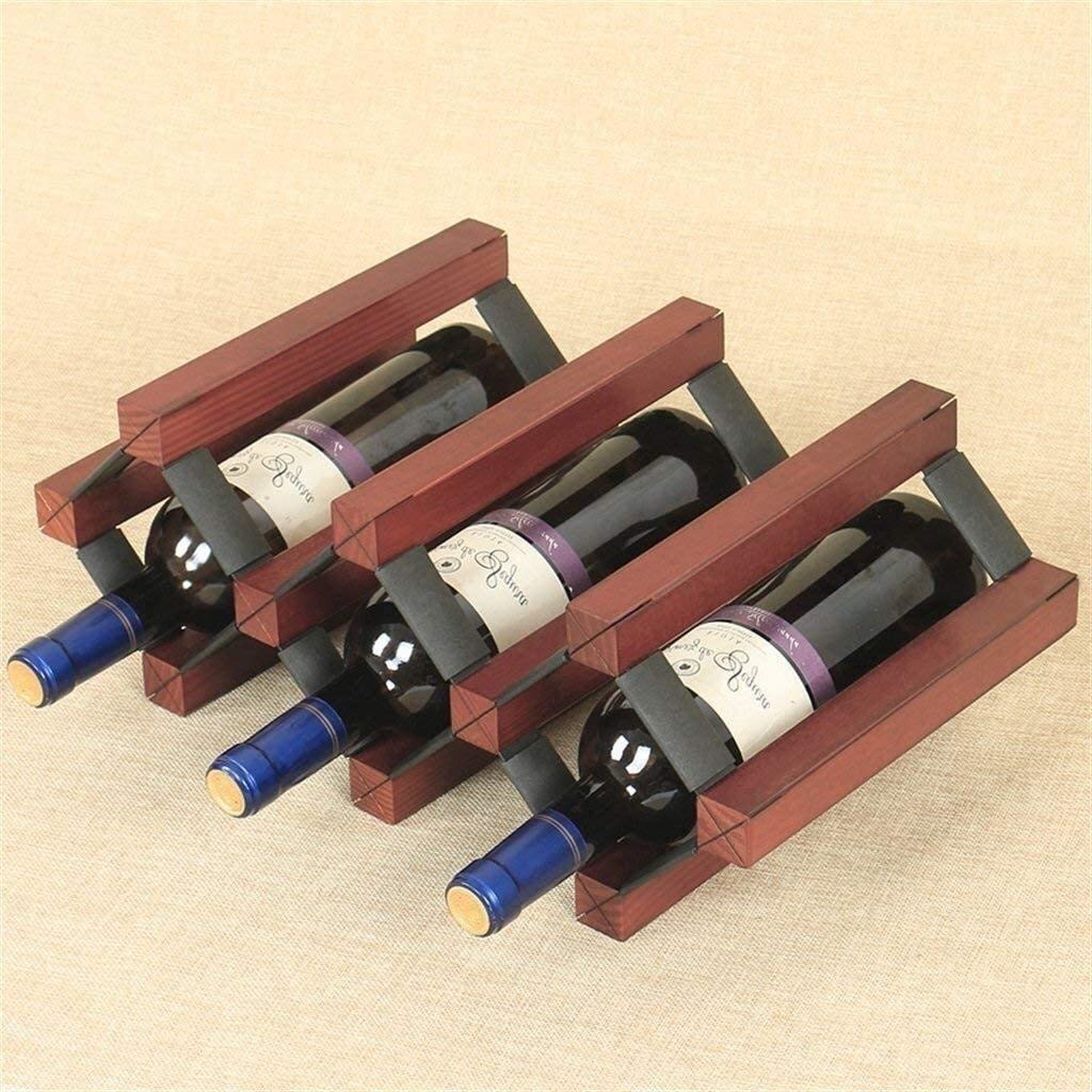 Étagère à vin multifonctionnelle murale en bois noble pour salon élégant